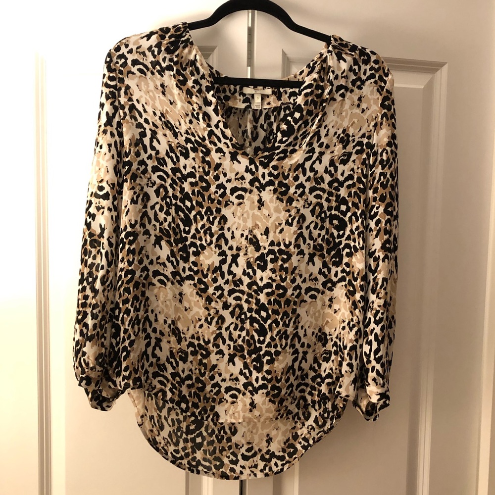 Joie leopard print blouse